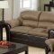 Connell 15140 Sofa in Saddle Microfiber by Acme w/Options