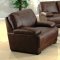 Sammy Sofa & Loveseat in Brown Bonded Leather w/Optional Chair