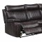 UR7260 Power Motion Sectional Sofa Brown Leather Gel by Global