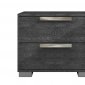 Hampton Nightstand Set of 2 in Gray Birch Lacquer by Casabianca