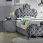 Sandboard Bed 302351 in Grey Velvet by Coaster w/Options