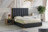 Eden Upholstered Bed B201 in Black Vinyl