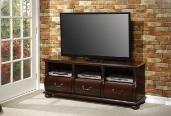 Faysnow TV Stand 91293 in Dark Cherry Finish by Acme w/Options [AMTV-91293-Faysnow]