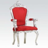 59113 Salim Accent Chair in Red Fabric by Acme