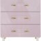 Anastasia Side Table 833 in Pink Lacquer by Meridian