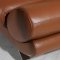 Brown Leather Upholstery Modern Style Sectional Sofa