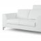 Angela Sofa & Loveseat in White Leather w/Options by Whiteline