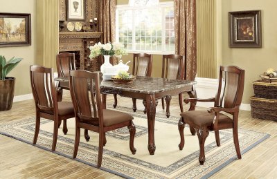 Johannesburg I CM3873 Dining Table in Brown Cherry w/Options