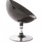 Black or White Color Contemporary Swivel Club Chair