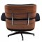 Zane Lounge Chair & Ottoman Set EL35BLW in Black by LeisureMod