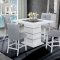 Monaco Bar Table & Barstools 5Pc Set White by Global w/Options