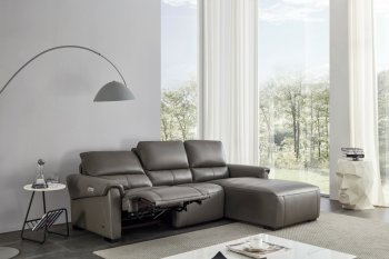 S275 Power Motion Sectional Sofa in Gray Leather Beverly Hills [BHSS-S275 Gray]