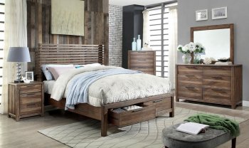 Hankinson CM7576DR Bedroom in Rustic Natural Tone w/Options [FABS-CM7576DR-Hankinson]