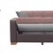 Lego Sofa Bed in Brown Microfiber by Rain w/Optional Items