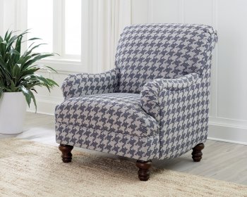 Glenn Accent Chair 903093 in Blue Fabric by Coaster [CRAC-903093 Glenn]