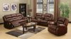 9172/9242 Reclining Sofa in Brown Bonded Leather w/Options