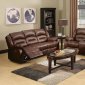 9172/9242 Reclining Sofa in Brown Bonded Leather w/Options