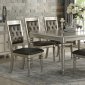 F2431 Dining Set 5Pc in Silver Finish by Boss w/ F1705 Chairs