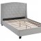 Lydia Bed in Gray Fabric by Modway