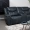 Sloane Motion Sofa 610271 Blue Leatherette by Coaster w/Options