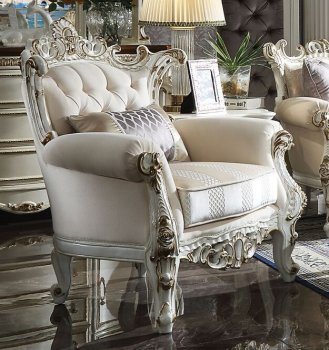 Picardy II Chair 53462 in Antique Pearl by Acme w/Options [AMAC-53462 Picardy II]