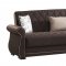 Deluxmark Sofa Bed in Brown Fabric by Casamode w/Options