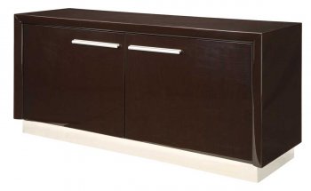 High Gloss Finish Dark Wenge Color Contemporary Buffet [GFBU-D99]