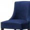 Hannah Counter Stool 775 Set of 2 Navy Velvet Fabric - Meridian