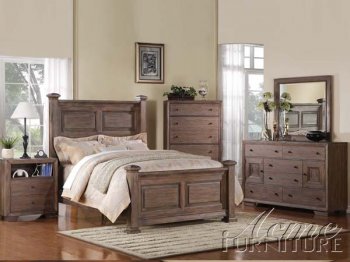 Acme Ash Finish Modern Equinox Bedroom w/Optional Casegoods [AMBS-20190 Equinox]