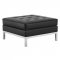 Loft Sofa in Black Faux Leather by Modway w/Options