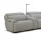 6095B Power Reclining Sectional Sofa in Gray Leather by J&M