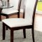 Manhattan Dining Room CM3710OT 7Pc Set in Dark Cherry & White