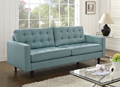 Empress Sofa in Laguna Fabric by Modway w/Options