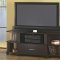 Cappuccino Finish Modern Entertainment Center w/Castor Base