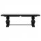 Florence Dining Table 115531 Distressed Black -Coaster w/Options