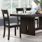 Haddie 5Pc Dining Room Set 72210 Distressed Walnut by Acme