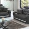 7030 Sofa in Black Bonded Leather w/Options