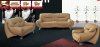 Beige Leather Modern 738 Sofa by ESF w/Options