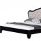 Grandio Bedroom in Black by Beverly Hills w/Fabric Headboard