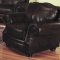 Dark Burgundy Bonded Leather Classic Living Room w/Rolled Arms