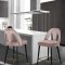 Akoya Counter Stool 795 Set of 2 Pink Velvet Fabric - Meridian