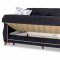 Zigana Sofa Bed in Black Fabric by Casamode w/Options