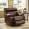 Kia Motion Sofa CM6592 in Brown Leatherette w/Options