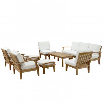 Marina Outdoor Patio Sofa 10Pc Set in Solid Wood by Modway [MWOUT-EEI-1480-Marina]