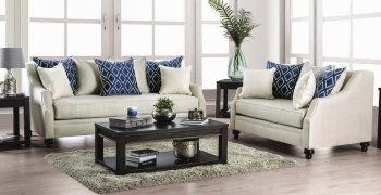 Nefyn Sofa SM2669 in Ivory Fabric w/Options [FAS-SM2669 Nefyn]