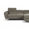 Sparta Mini Sectional Sofa in Fabric by J&M w/Steel Legs