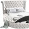 Luxus Velvet Bed in Cream by Meridian w/Options