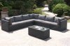 411 Outdoor Patio 8Pc Sectional Sofa Set by Poundex w/Options