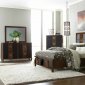 Zeigler 2294 Bedroom by Homelegance in Brown Cherry w/Options