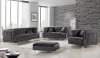 Lucas Sofa 609 in Grey Velvet Fabric by Meridian w/Options